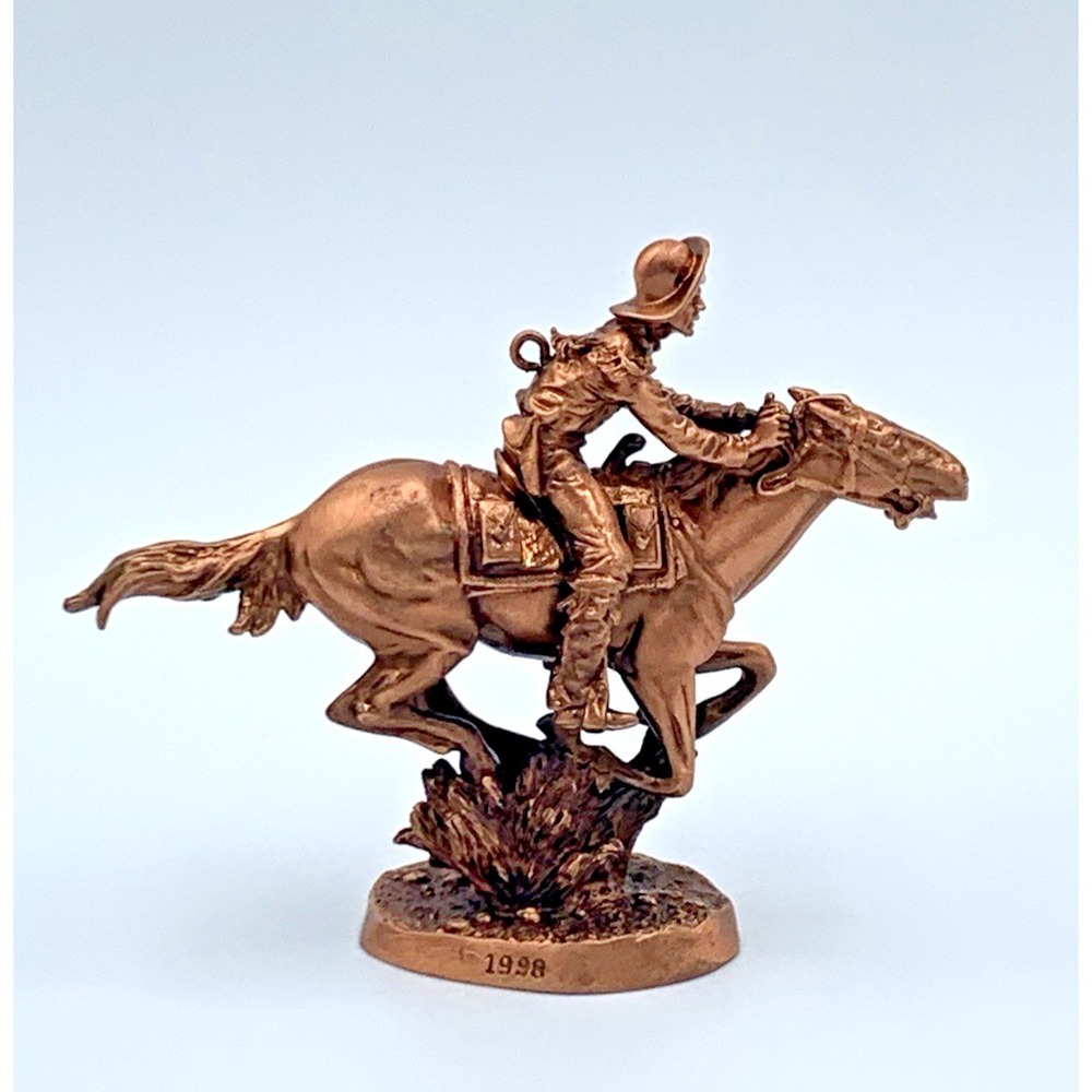 1998 Pony Express Rider #1 in Series The‎ Old West Hallmark Keepsake Ornament - Picture 2 of 13